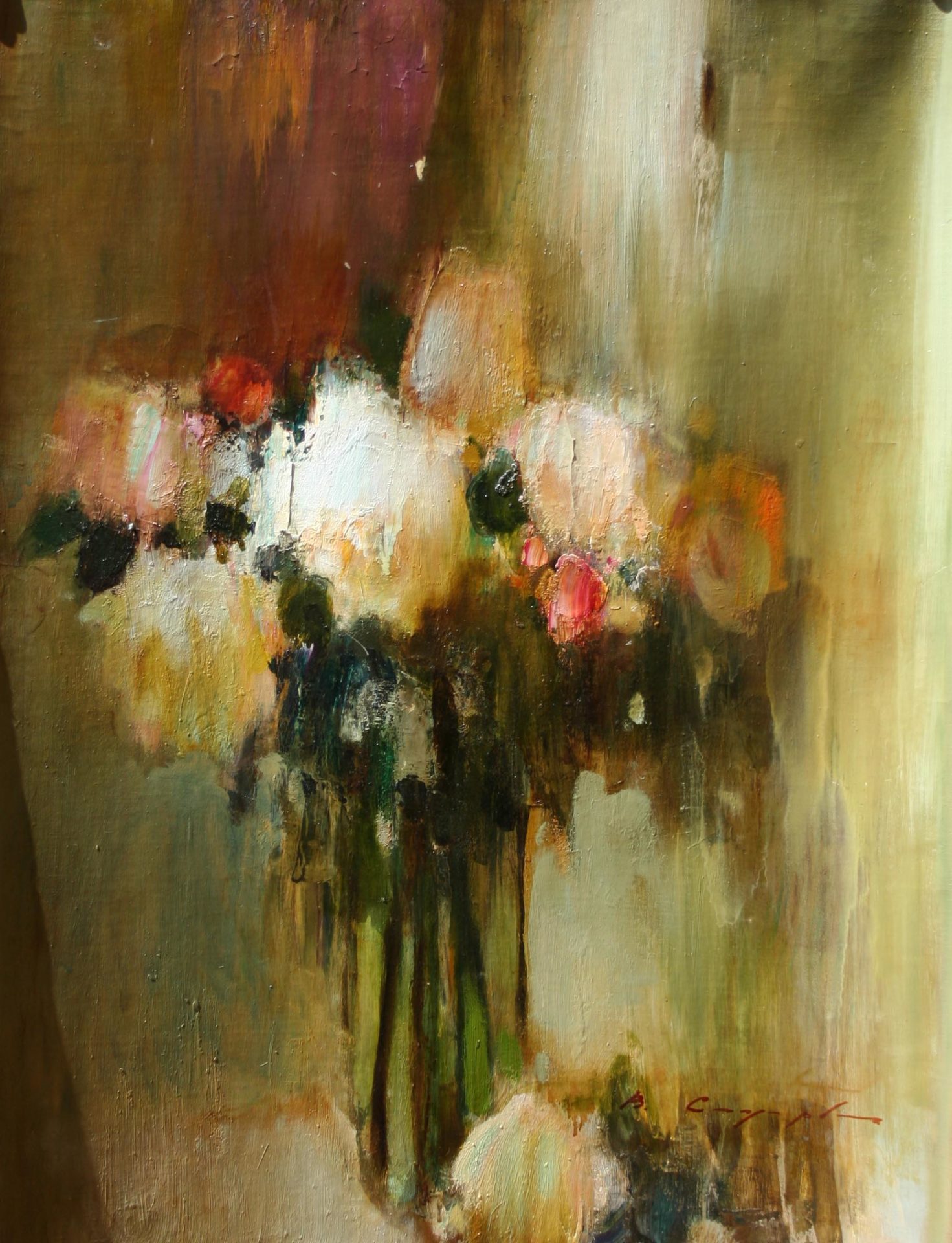 Flowers in a clear vase 39x31 (1)