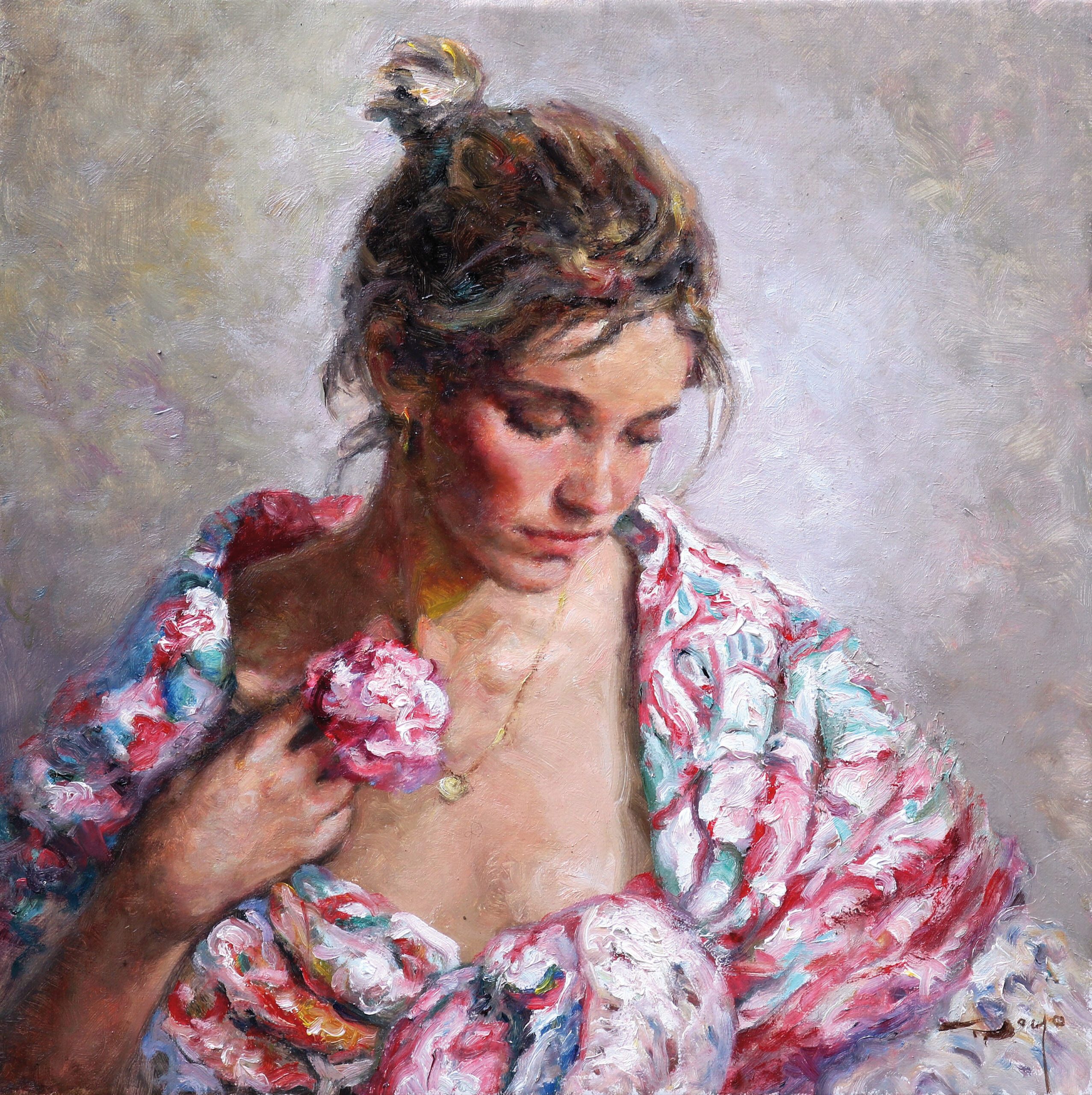 "Pensativa" - 20" x 20"